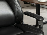 Ergonomic Office Chair, Heavy Duty Faux Leather Desk Chair with Tilt Function, Adjustable Height, T3398P552814
