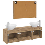 Bathroom Furniture Set 4 pcs Artisan Oak 3406950