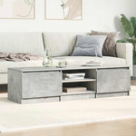 TV Cabinet Concrete Grey 140x40x35.5 cm Engineered Wood 800652