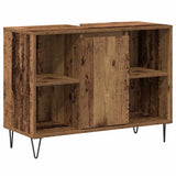 Bathroom Cabinet Old Wood 80 x 33 x 60 cm Engineered Wood 873895