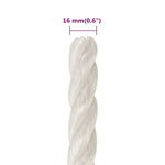 ZNTS Work Rope White 16 mm 50 m Polypropylene 153065