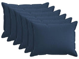 Cushion Cover 6 pcs HOUTEN Blue 80 x 80 cm Faux Linen 921558
