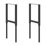 Adjustable Work Bench Frames 2 pcs Metal 55x cm Black 147931