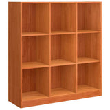 Book Cabinet Wax Brown 104 x 33 x 110 cm Solid Pine Wood 869874