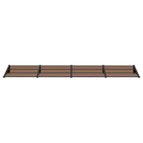 Door Canopy Black 396x90 cm Polycarbonate 153703