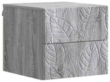 Wall-Mounted Bedside Cabinet 2 pcs Grey Sonoma 898818