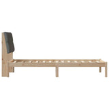 Bed Frame with Upholstered Headboard Brown 80 x 200 cm 878850