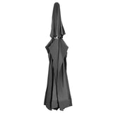 Replacement Fabric for Outdoor Parasol Anthracite 610 cm 312548