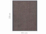 Doormat Tufted 90x150 cm Dark Brown 326941