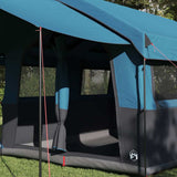 Family Tent 4-Person with Roof Blue and Grey 324 x 255 x 230 cm 42004084
