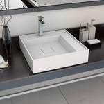Wash Basin 50x50x12.3 cm Mineral Cast/Marble Cast White 144071