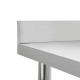 Kitchen Work Table with Backsplash 80x60x93 cm Stainless Steel 51187