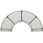 ZNTS Garden Half Round Tree Bench 160 cm Steel 313034