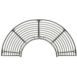 ZNTS Garden Half Round Tree Bench 160 cm Steel 313034