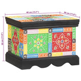 Storage Box Multicolour 40 x 30 x 30 cm Solid Mango wood 4017591