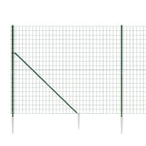 Wire Mesh Fence with Spike Anchors Green 2.2x10 m 154119