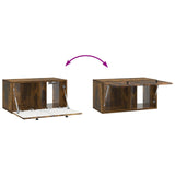 Wall-Mounted TV Cabinet 59.5 x 31 x 30 cm Smoked Oak 899220