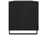 Desk with Shelf Black oak 140 x 50 x 75 cm Engineered wood 879530