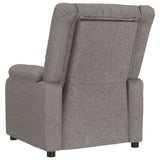 Massage Chair Taupe Fabric 348128