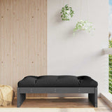 Garden Footstool Grey, Black 825767