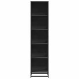 Book Cabinet Black 40x35x170.5 cm Engineered Wood 849139