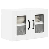 Wall Glass Cabinet LUCCA White 60 x 31 x 40 cm Engineered Wood 884965