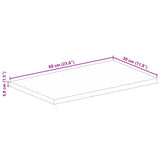 Table Top 60x30x3.8 cm Rectangular Solid Wood Mango 371499