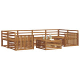 Outdoor Sofa Set 7 pcs Natural Solid Acacia Wood 3373094