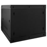 Network Cabinet with Storage Black 53 x 60 x 45 cm Steel 42017652