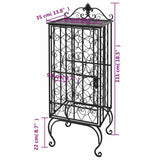 Wine Rack for 28 Bottles Metal 240937