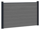 Fence Panel WPC and Aluminium Grey 42039065