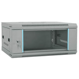 Network Cabinet with Storage Grey 60 x 45 x 28 cm Steel 42017631