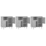 Sideboards 3 pcs Concrete Grey Engineered Wood 3190153