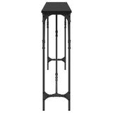 Console Table Black oak 180 x 23 x 75 cm 871328