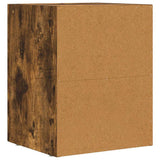 Bedside Table Smoked Oak 40 x 35 x 50 cm Engineered Wood 891254