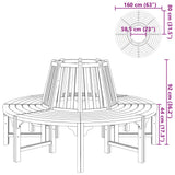 Tree Bench 160 cm Wood 41777