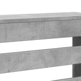 Radiator Cover Concrete Grey 149x20x82 cm Engineered Wood 852702
