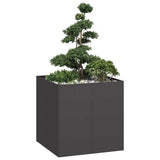 Planter Black 80x80x80 cm Steel 860780