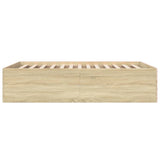 Bed Frame without Mattress Sonoma Oak 120x190 cm Small Double 3280953