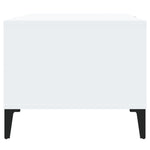 ZNTS Coffee Table White 90x50x40 cm Engineered Wood 812663