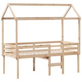 High Sleeper Bed without Mattress 80x200 cm Solid Wood Pine 3282135