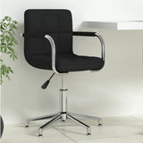 Swivel Office Chair Black Fabric 334735