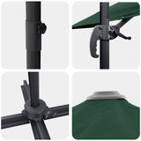 Umbrella Green 351 x 250 x 260 cm Polyester and Aluminium 42003344