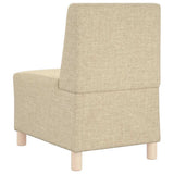 Modular Sofa Unit Armless 3 pcs Cream 55 x 74 x 82 cm Fabric 3399799