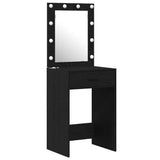 Dressing Table 2 pcs Black 50 x 41 x 135 cm Engineered wood 3334237