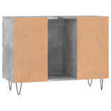 Bathroom Cabinet Concrete Grey 80x33x60 cm Engineered Wood 831656