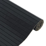 Rug Rectangular Black 100x500 cm Bamboo 376822