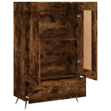Highboard Smoked Oak 69.5x31x115 cm Engineered Wood 830297
