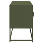 ZNTS TV Cabinet Olive Green 100.5x39x60.5 cm Steel 853384