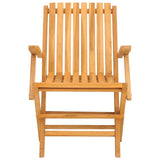 Folding Garden Chair Set of 8 Teak Solid teak wood Standard 3155057